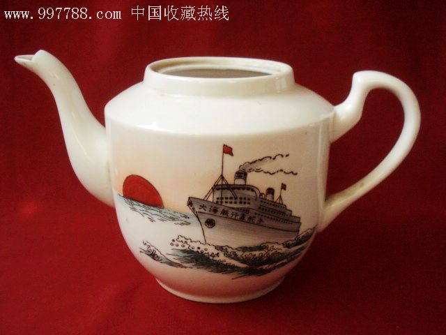 【大海航行靠舵手】手绘壶(无盖)