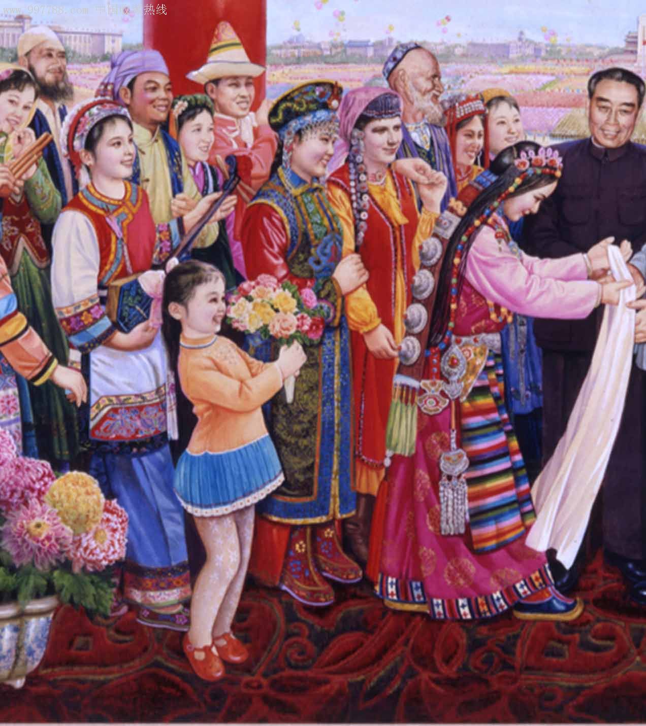 《盛世祥和》(享受国务院特殊津贴专家,国家一级美术师成砺志作品)