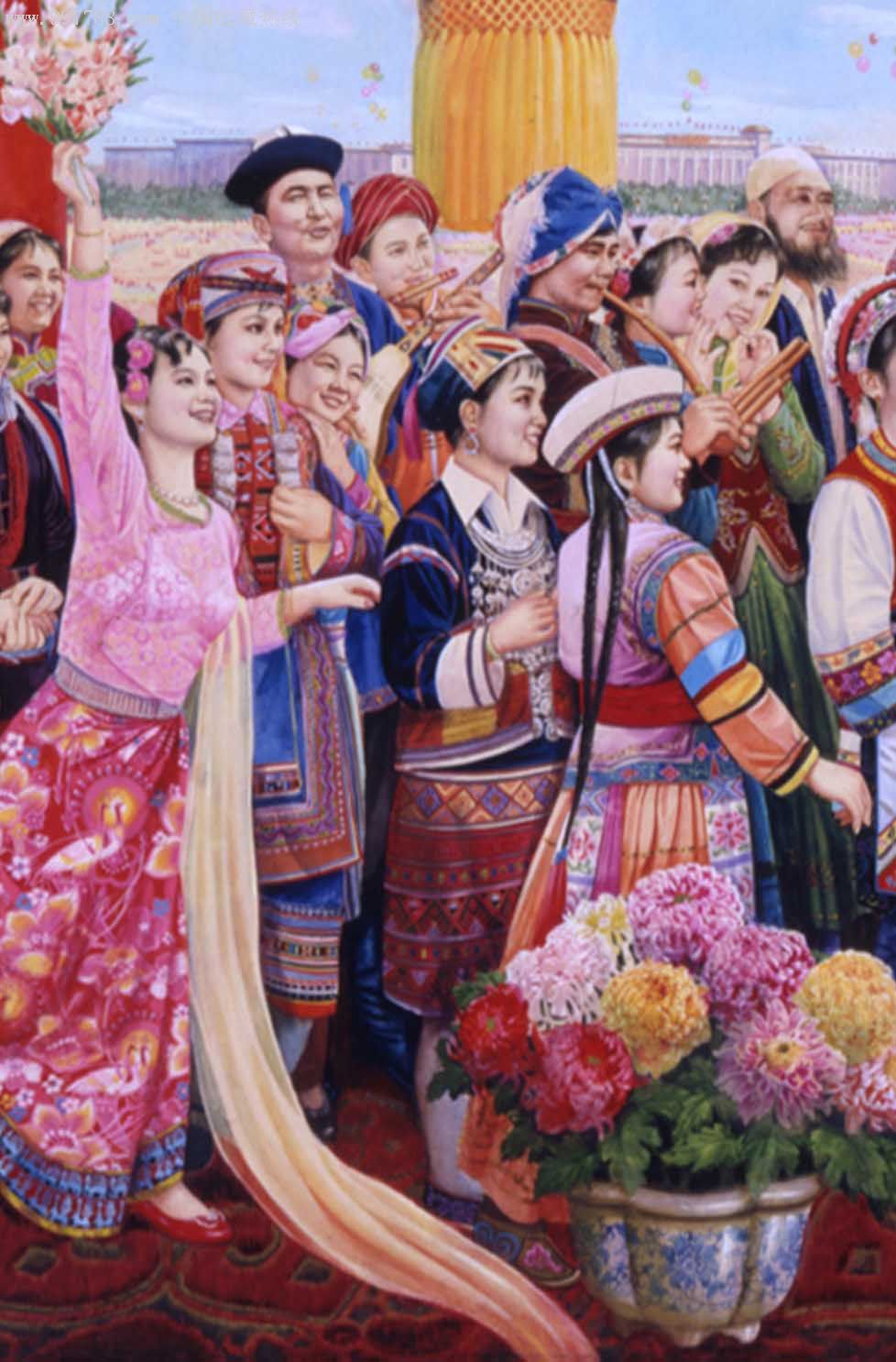 《盛世祥和》(享受国务院特殊津贴专家,国家一级美术师成砺志作品)