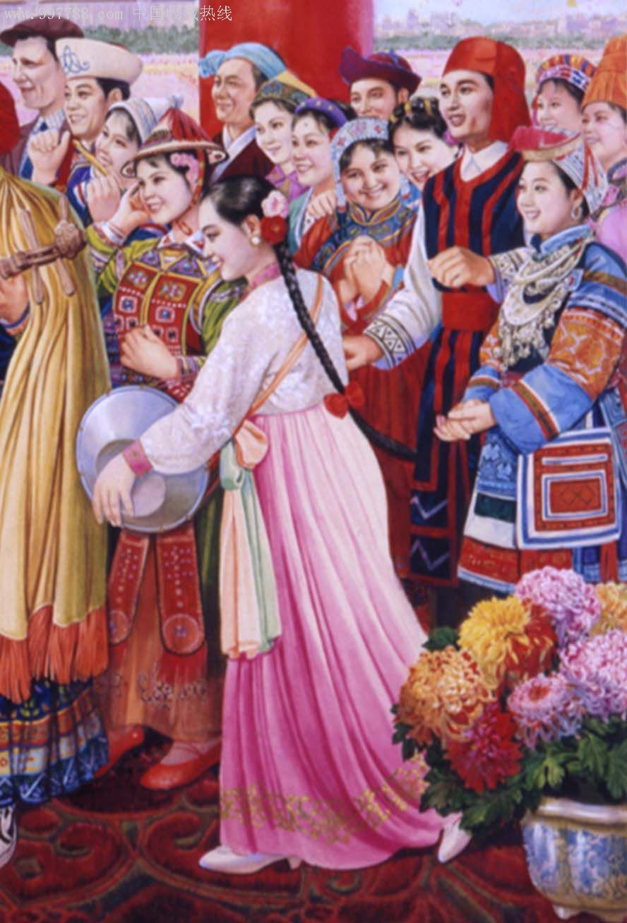 《盛世祥和》(享受国务院特殊津贴专家,国家一级美术师成砺志作品)