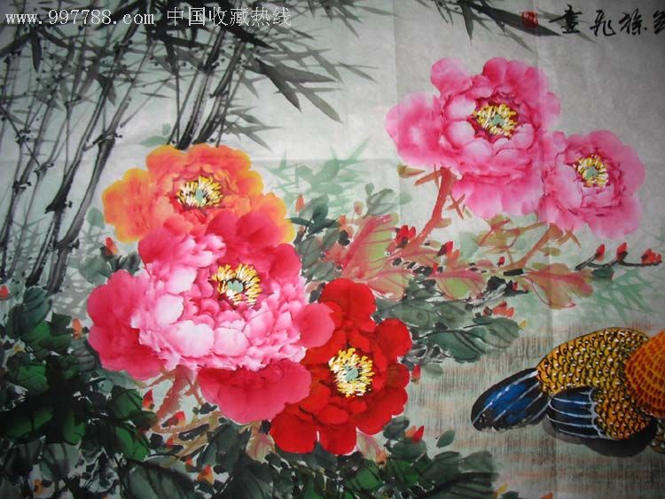 实力画家徐飞四尺牡丹(吉祥平安)0977