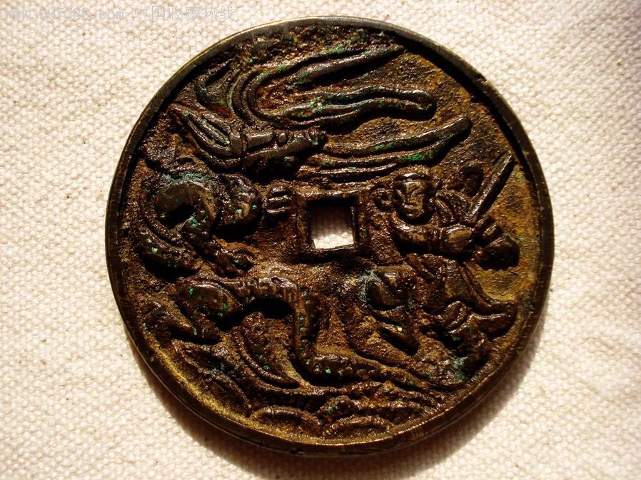 高浮雕~温润~田真哭荆,周处斩蛟大花钱