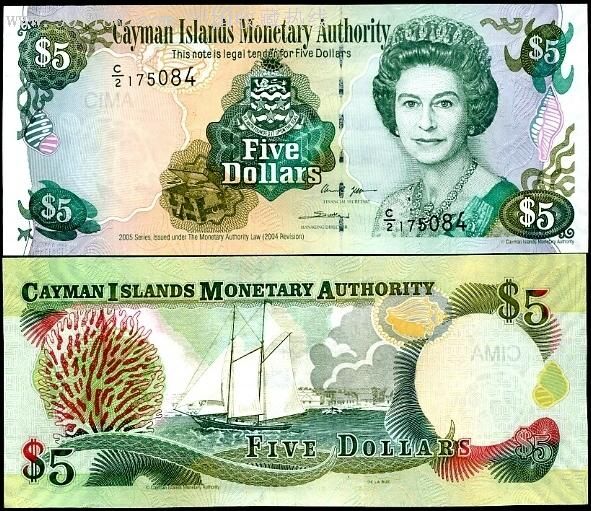 开曼群岛5元(2005年版)