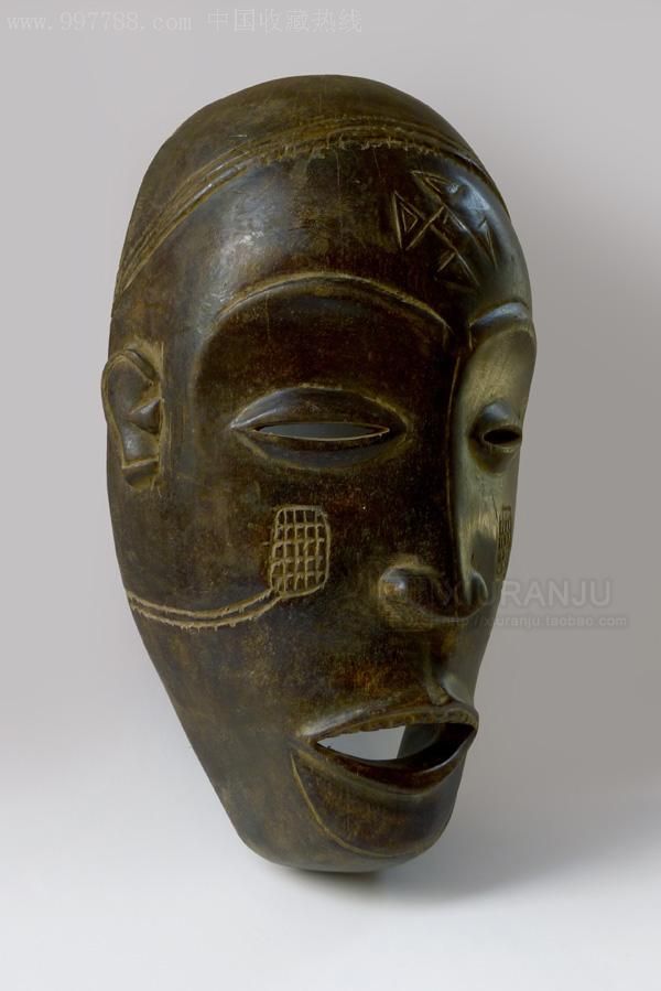 非洲木雕古董面具