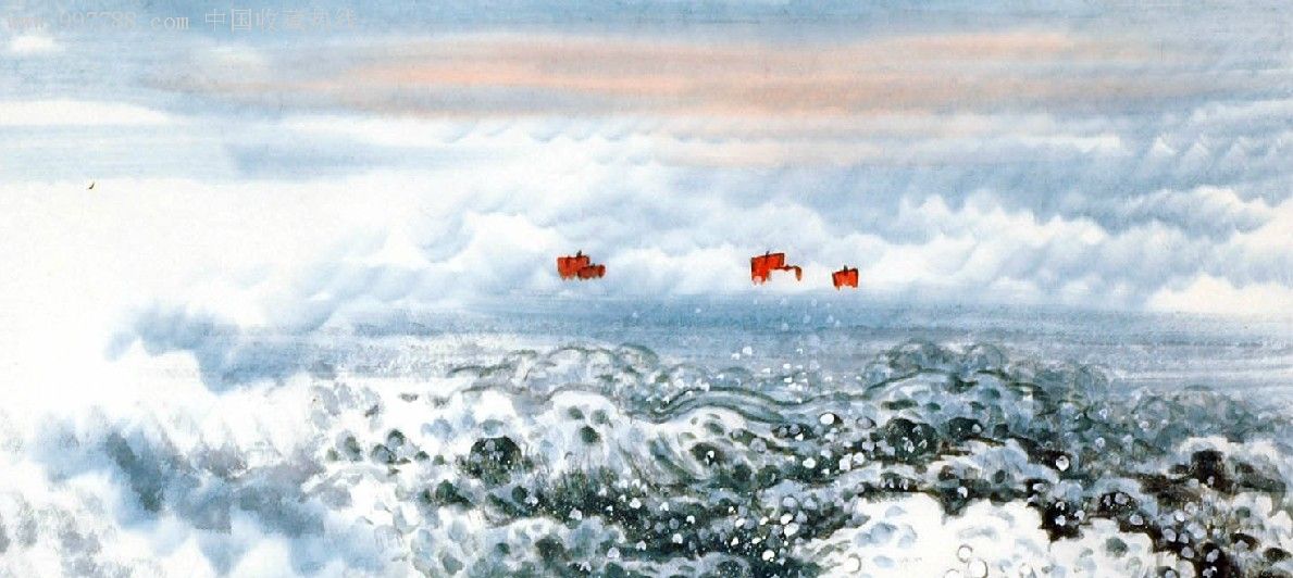 380·许砚青小八尺精品山水10品￥460·著名大师许砚青大六国画10品