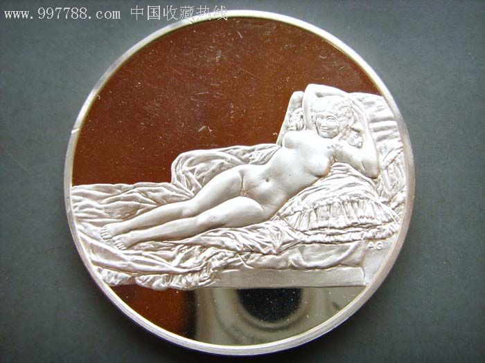 美国~~裸女66-67克大型银章-外国钱币--se11302008-零售-7788收藏