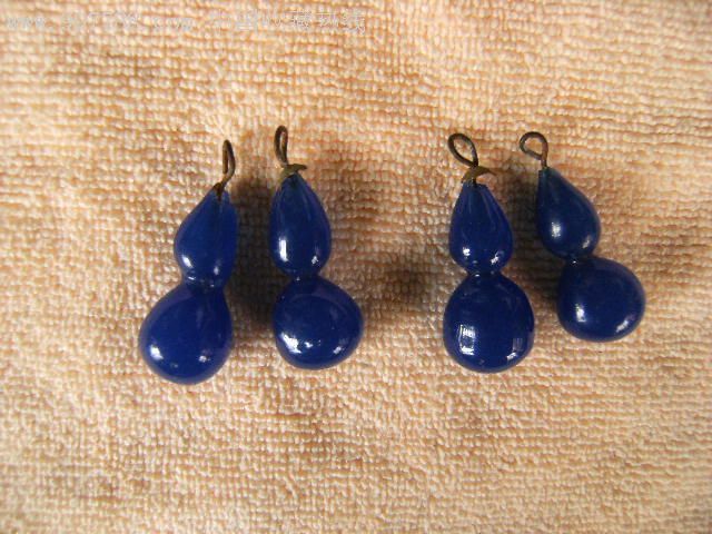 琉璃天蓝色小葫芦2对