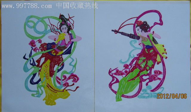 剪纸精品8张《仙女》