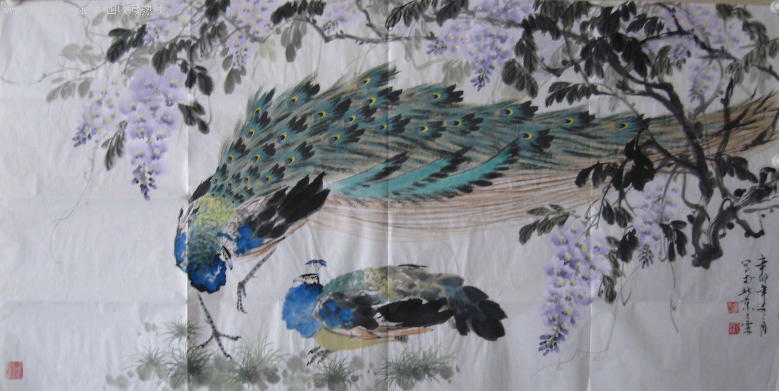 孔雀-花鸟国画原作--se11497910-零售-7788收藏__收藏热线