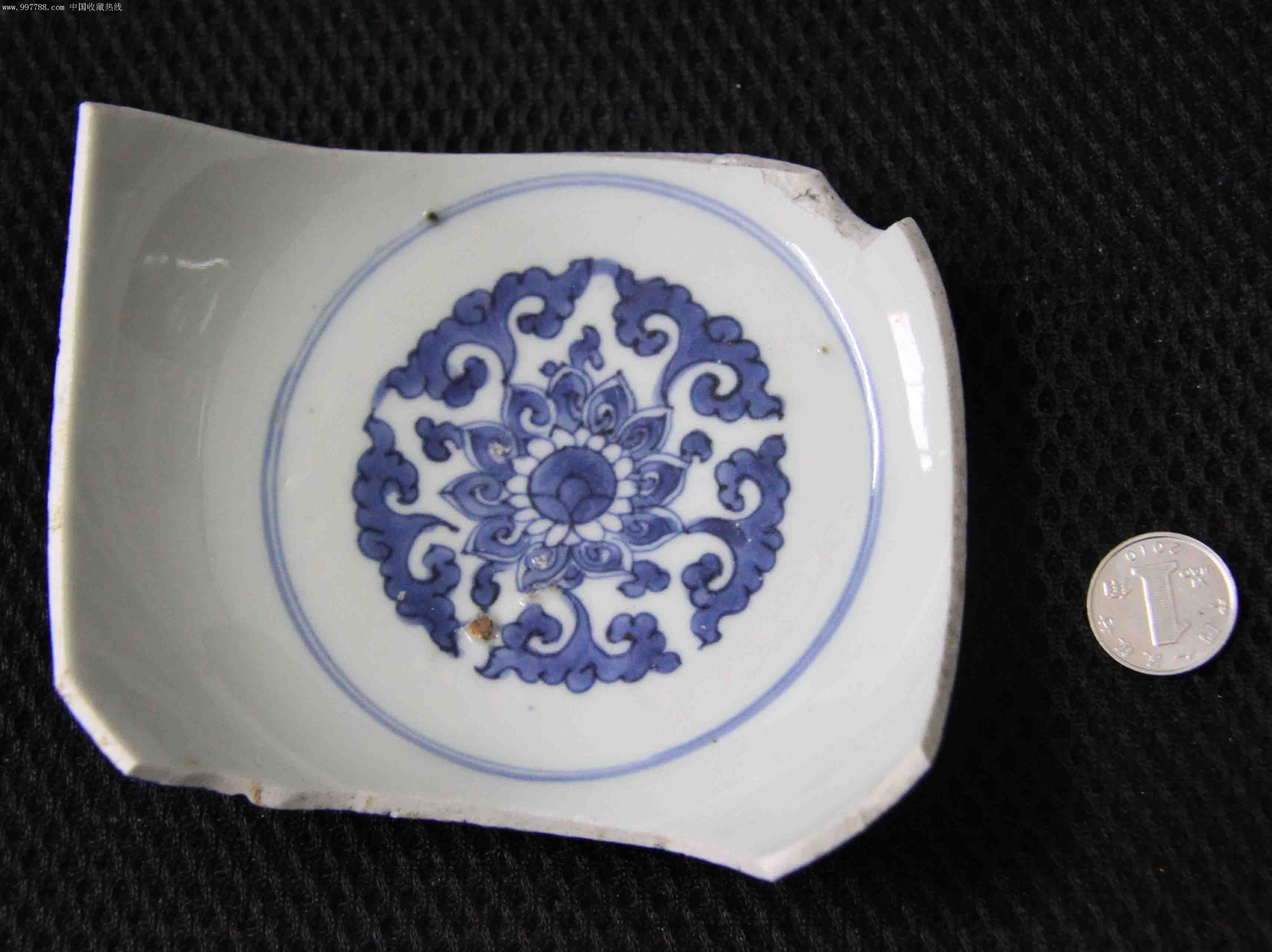 连生贵子瓷片底双鱼款-青花瓷--se11711494-零售-7788收藏__收藏热线