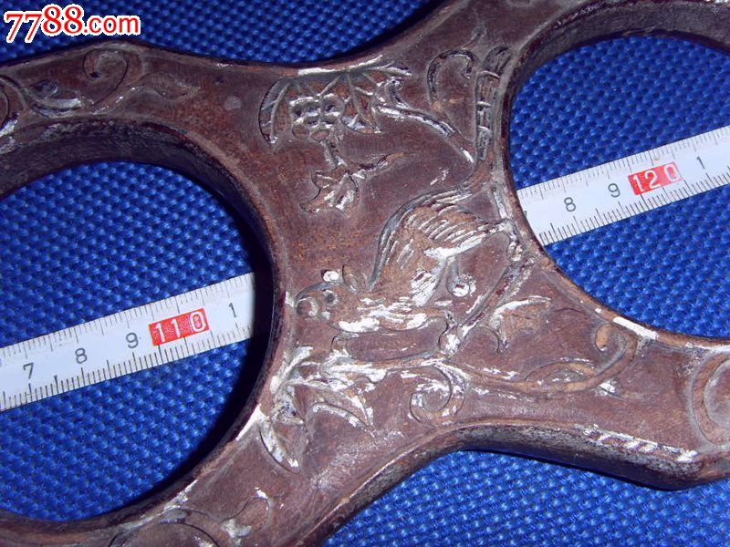 晚清戏曲人物纹缠足木脚铐-其他木制工具-7788商城