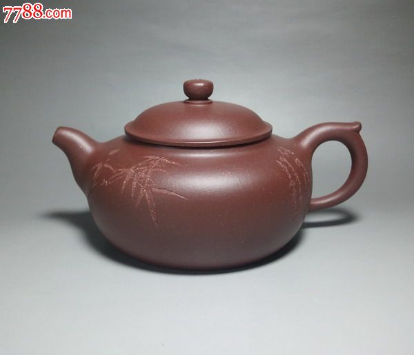李志鑫制并刻厚德载物紫泥德钟壶320cc 宜兴紫砂