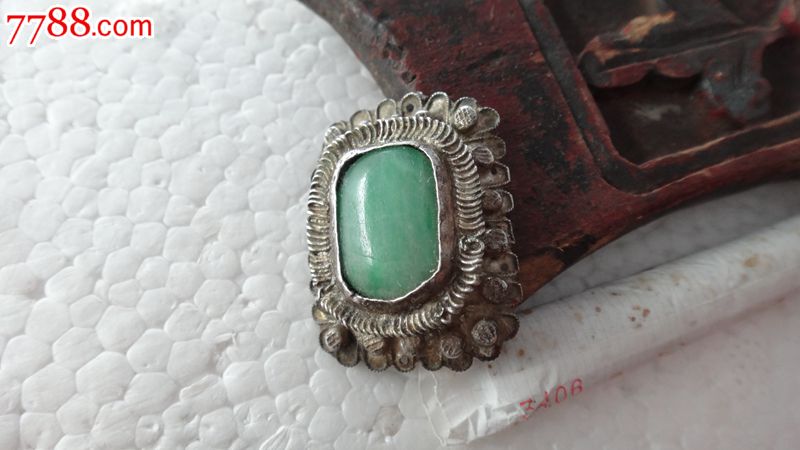 工好的银镶嵌翠帽正-价格:260元-se25949692-银制