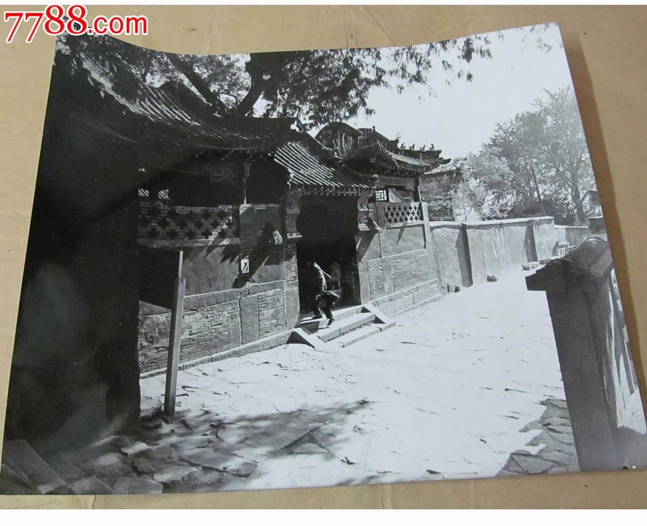 老照片:八十年代风景园林大照片/25*30厘米/2