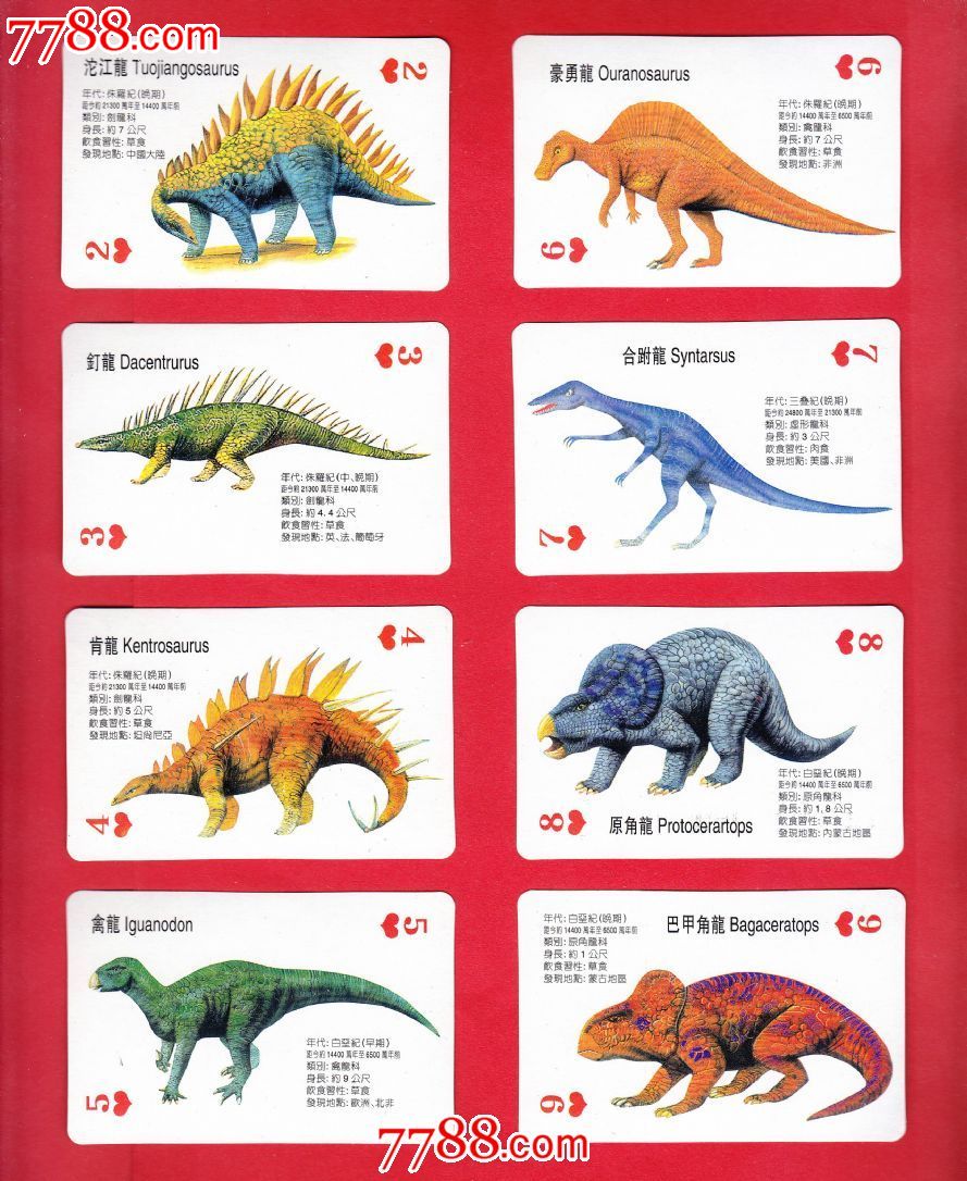 恐龙-迪斯尼卡通电影精美卡片扑克(2)香港小树苗教育出版社
