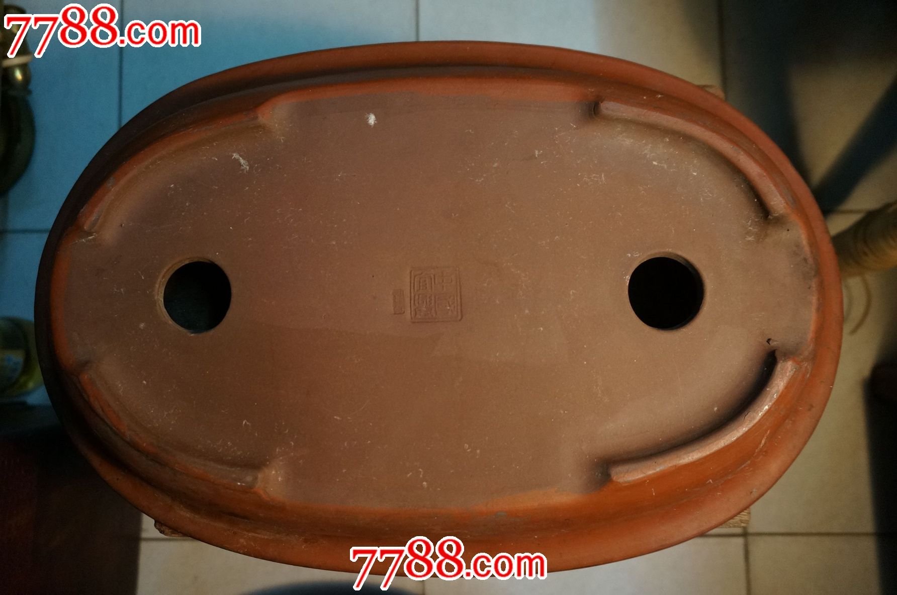 文革时期老砂头中国宜兴款加名家款心动价388元紫砂花盆紫砂盆