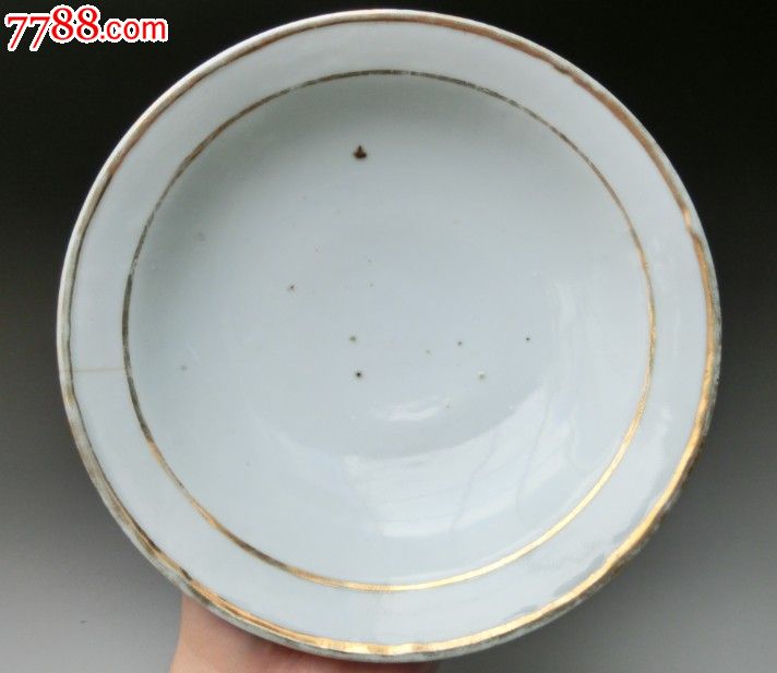 传世美品,花鸟宜人,大师江福昌,民国高足粉彩果盘_价