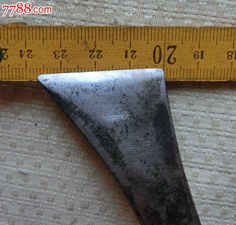 清代手打铜箍马蹄刀078*