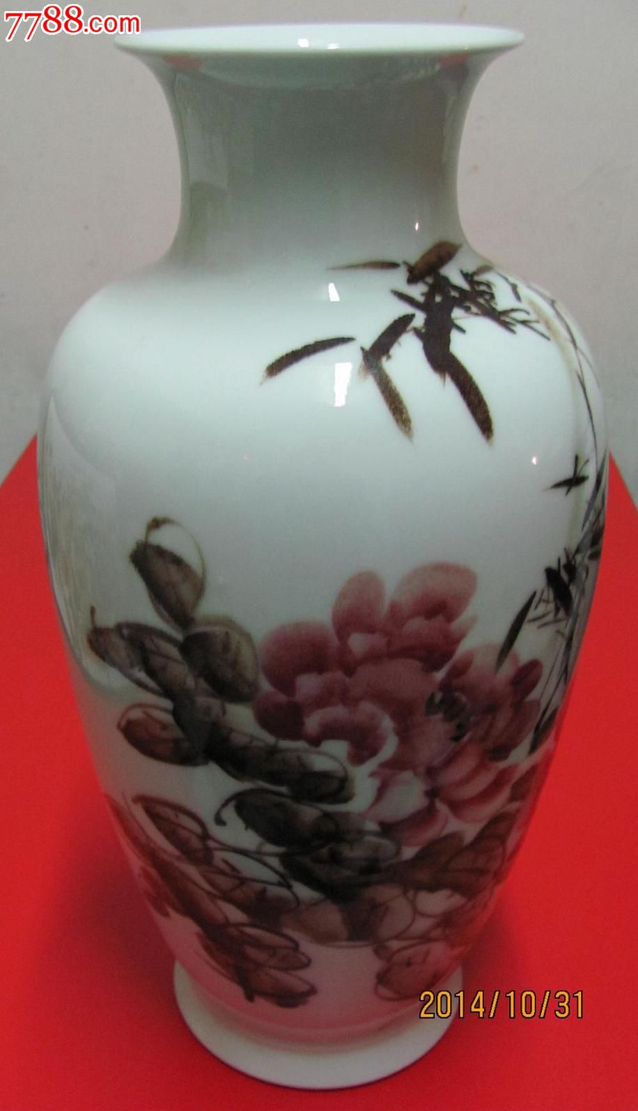 花开富贵·瓷瓶一件·曹军作品