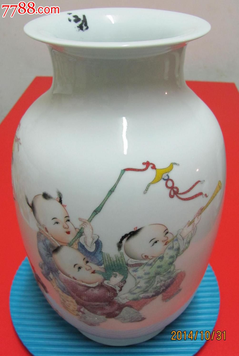 婴戏吉祥·水晶釉·景德镇鑫阁轩陶瓷艺术·刘贤明甲午年作品