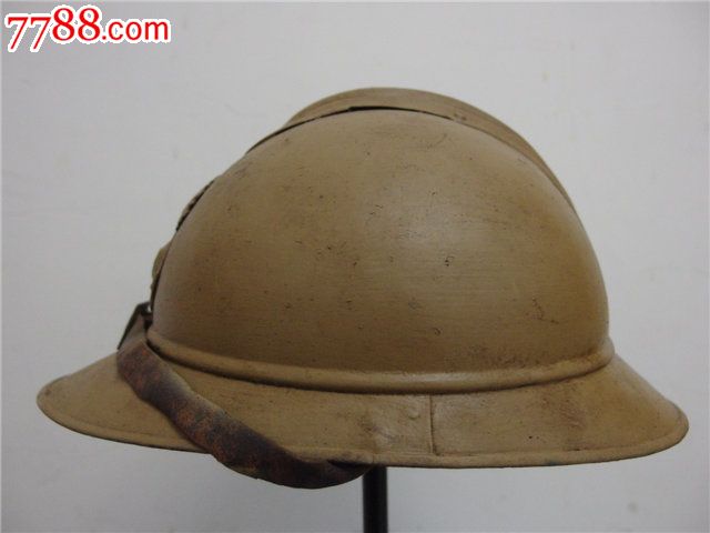 一战时期法国海军陆战队装备的m1915亚德里安钢盔法军头盔