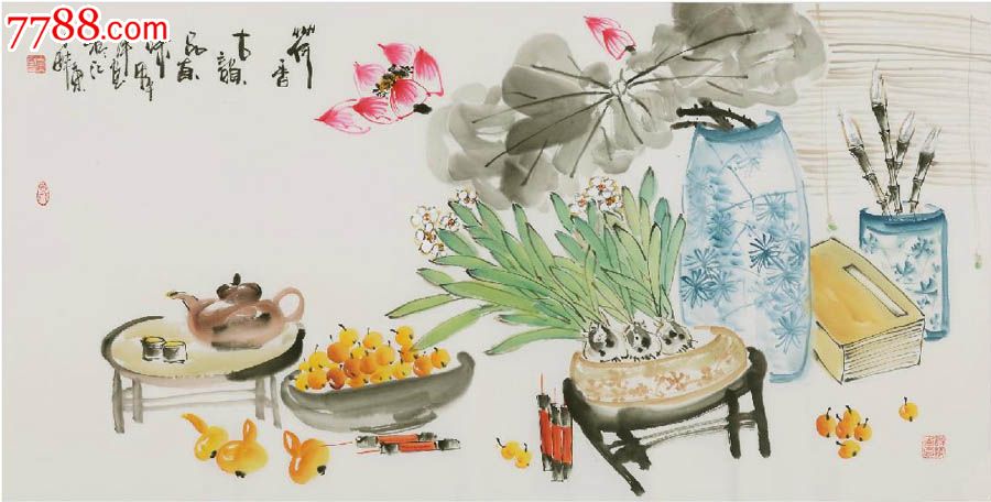 李入云·四尺写意花鸟-se27200625-花鸟国画原作-零售-7788收藏__中国