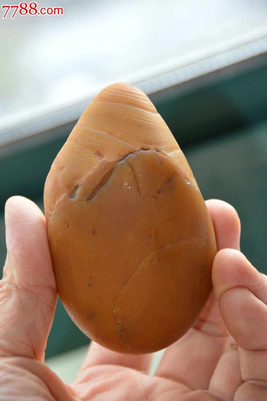 敢为人峰--黄龙玉黄蜡石原石籽料,手玩石,天然未打磨_黄龙玉_第5张