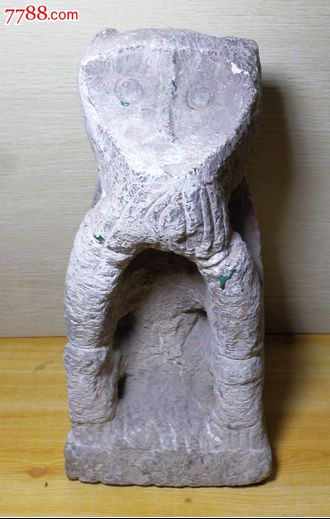 元代雕刻精美清石石猴品相完好