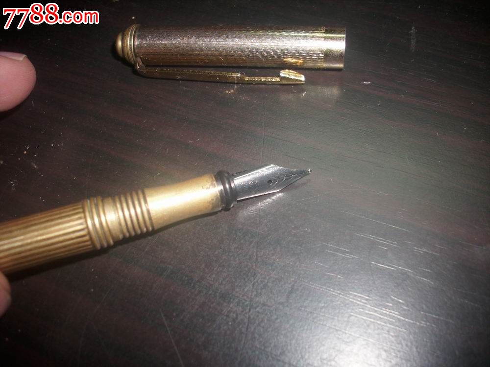 民国-漂亮钢笔[iridiumpointgermany]德国铱点!铜壳