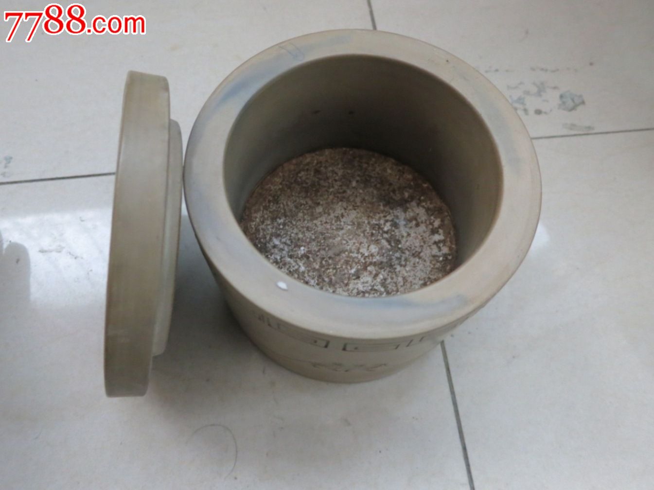 郭景声子玉款胡人拉骆驼蟋蟀盆,蛐蛐罐(全品)!