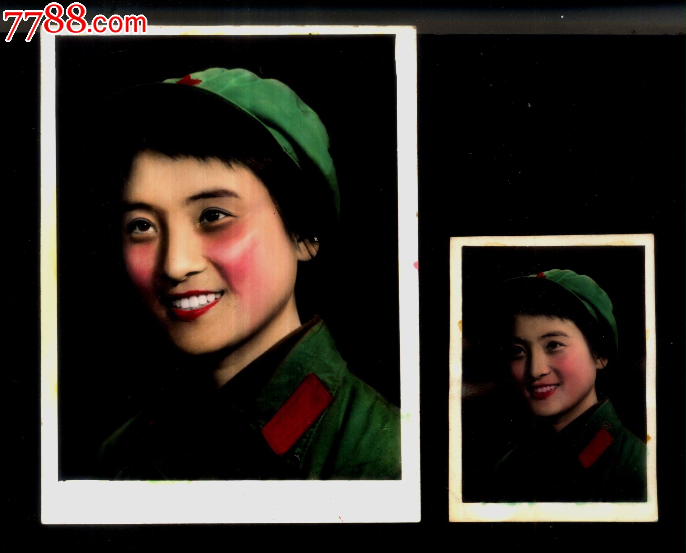 美女彩色老照片---8厘米*11厘米_老照片_自家珍藏【7788收藏__中国