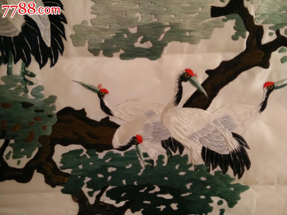 湘绣百鹤图