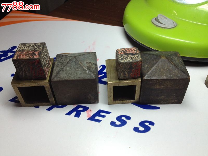 民国潮汕地区暗宝大小一对,品如图包真包老.