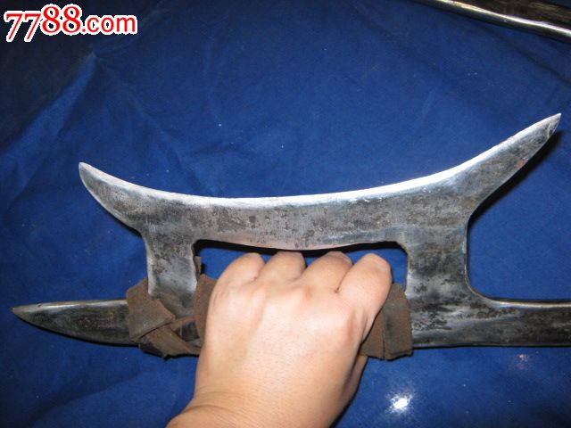 自制兵器护手钩,武术器材,双钩