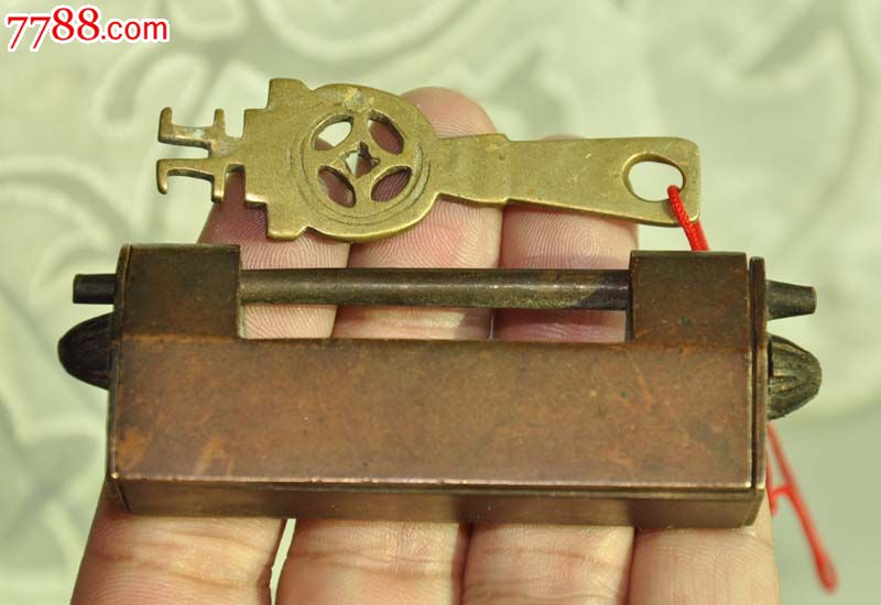 清代李怡兴名家款的五开机关铜锁(已定苏州朋友)