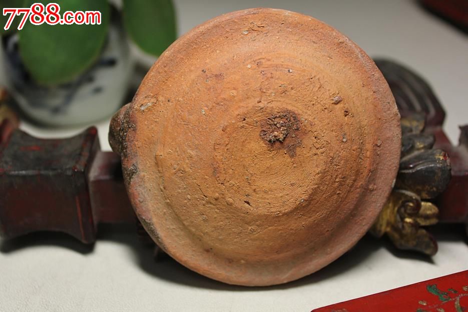 宋代.猴子钮陶制灯盏