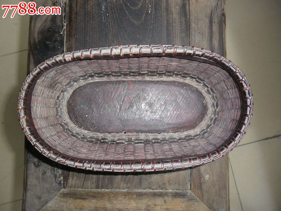 精美的清代老竹筐