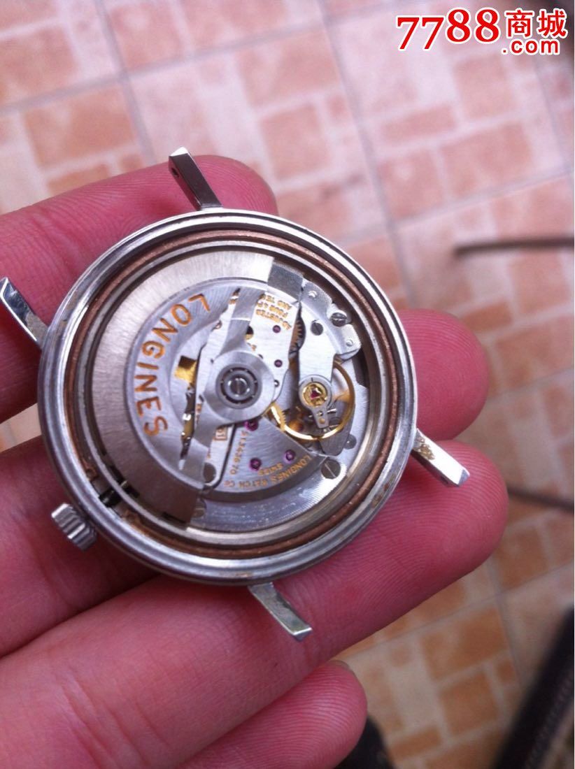 正品原装浪琴,机芯非常精美,近全新【高频摆】