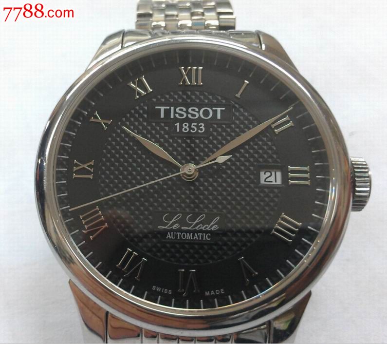 天梭力洛克自动男表2824机芯!