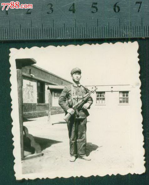 军营们,荷枪实弹哨兵_老照片_奉天驿写真馆【7788收藏__中国收藏热线