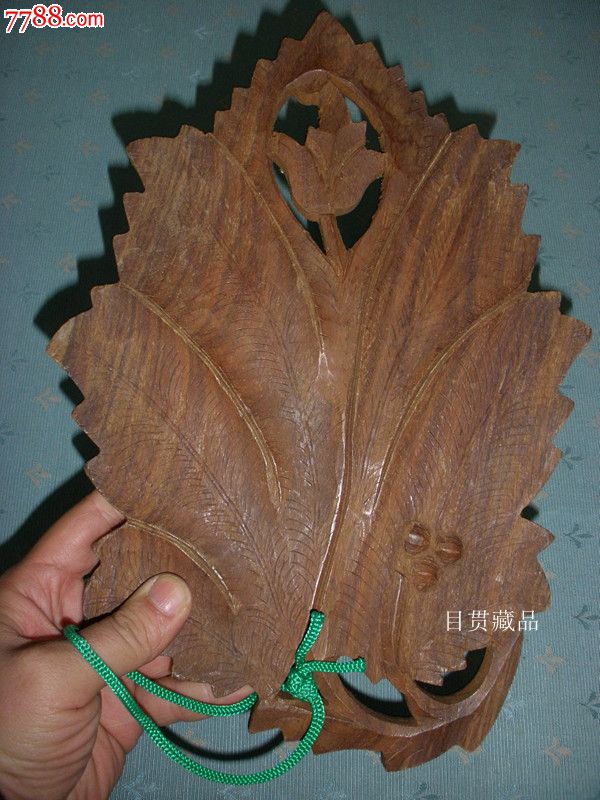 回流日本植被树叶状木雕