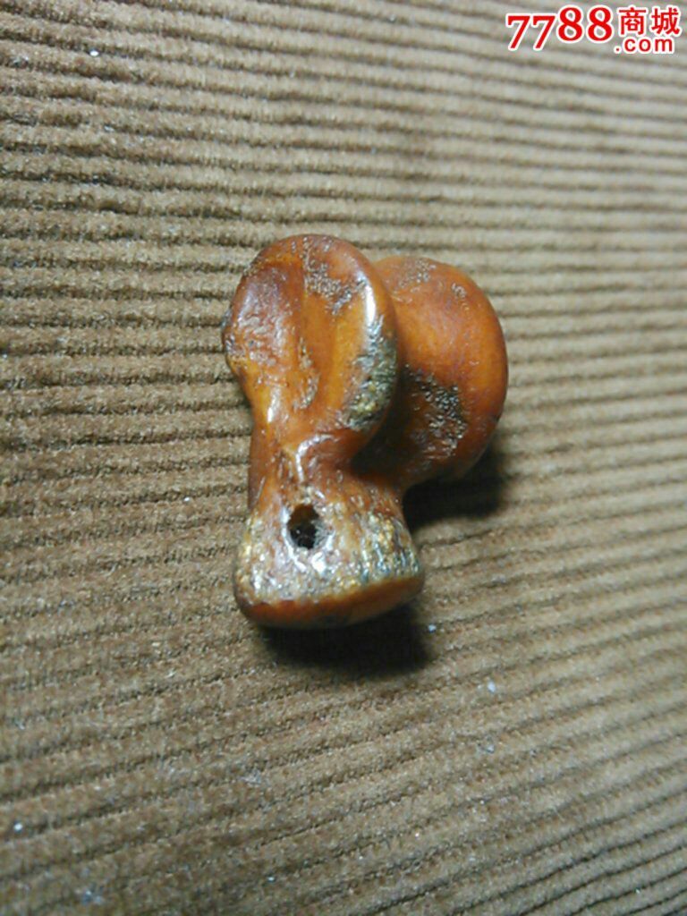 老狼髀石～配玛瑙小天珠