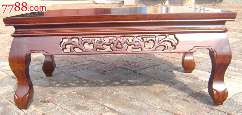 老榆木虎腿炕桌