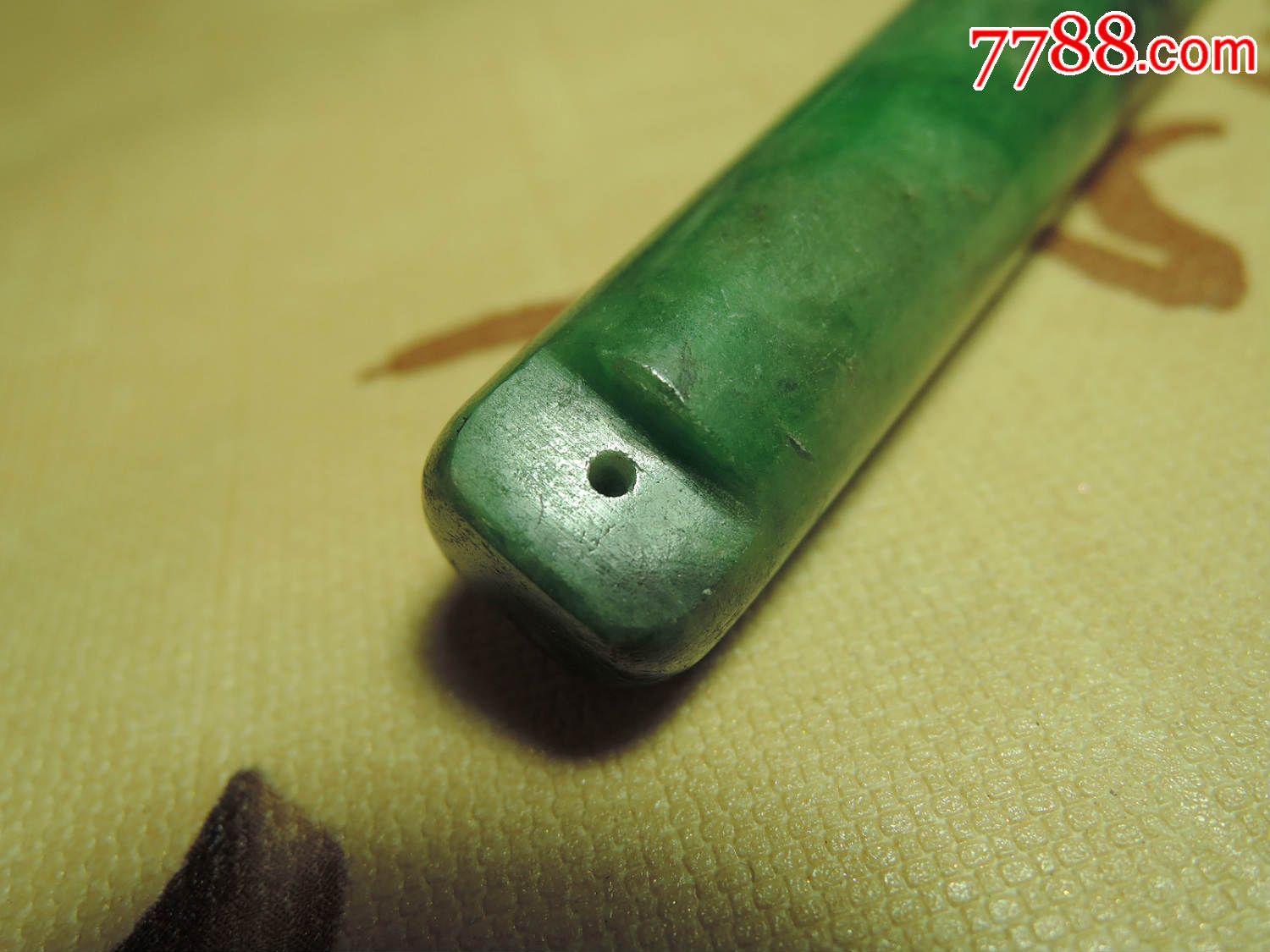 清代翠绿翎管_第1张_七七八八工艺品