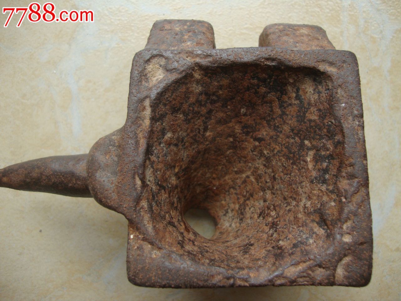民国工匠打铁打金银器用铁墩子铁砧子真品古玩杂项道具标本收藏