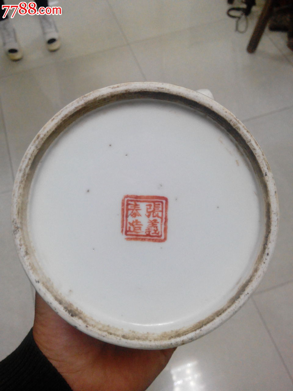 名家张义泰红绿狮子壶,可以做笔筒