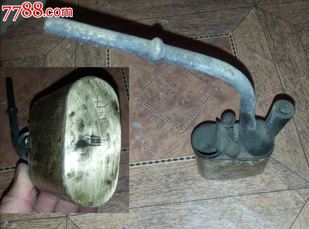 特价民国全铜全满工雕刻人物花卉图水烟袋烟具一个包老怀旧收藏