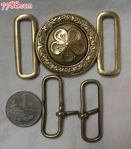 民国国军皮带铜卡