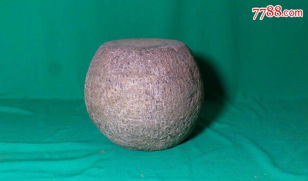 明代造型精美清石老石器石来运转老石鼓石坐