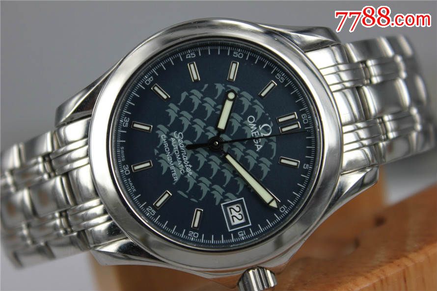 好品jacquesmayol2002二手欧米茄海马2002限量版自动天文台